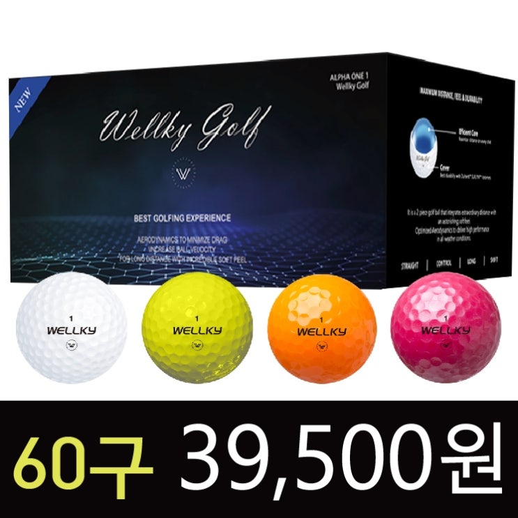선호도 좋은 21년 신제품 60구 화이트/컬러 웰키 골프공 고반발 비거리 60알 1set, 컬러혼합(4종) 추천해요 선호도 좋은 21년 신제품 60구 화이트/컬러 웰키 골프공 고반발 비거리 60알 1set, 컬러혼합(4종) 추천해요