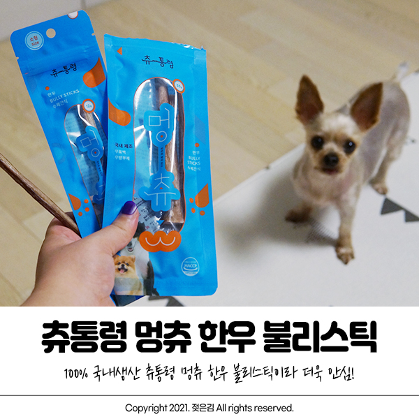 츄통령 멍츄 한우 불리스틱 오래먹는 강아지 간식 츄통령 멍츄 한우 불리스틱 오래먹는 강아지 간식