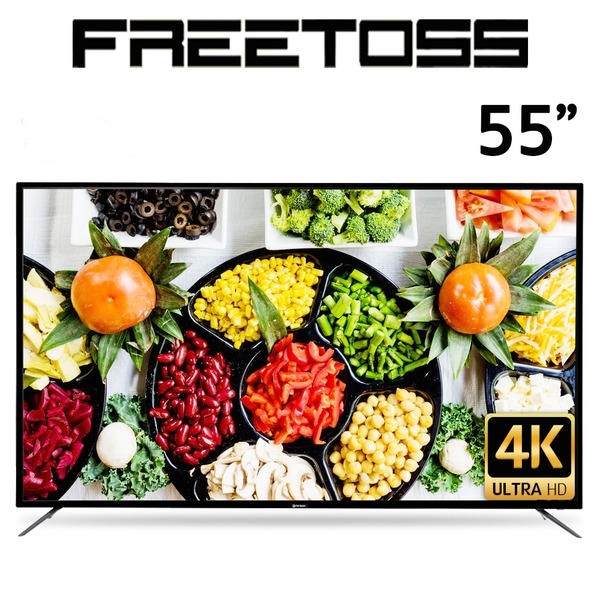 선호도 좋은 프리토스 55인치 TV 4K UHD FT550SUHD HDR LG 삼성 BOE 패널 중소기업티비 한정특가 방문설치, 기본, 기본 스탠드형(기사설치) ···