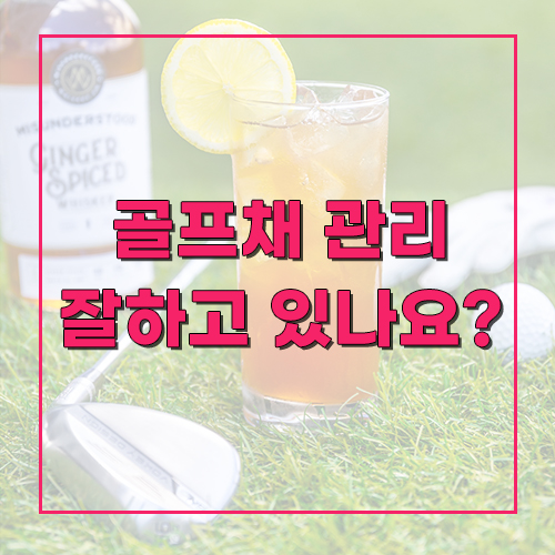  소중한 골프클럽, 골프채를 어떻게 관리하시나요?