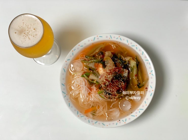 더운 여름 간단한 냉파먹기는 면! 열무냉면, 비빔국수~ 더운 여름 간단한 냉파먹기는 면! 열무냉면, 비빔국수~
