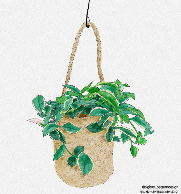 더운여름 식물그림 아이패드 드로잉으로 시원하게~