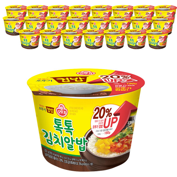 선택고민 해결 오뚜기 컵밥 톡톡 김치알밥 222g(증량), 222g, 24개 ··· 선택고민 해결 오뚜기 컵밥 톡톡 김치알밥 222g(증량), 222g, 24개 ···