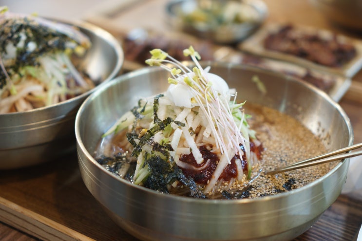  부천 막국수 송내 맛집 숯불갈비와 찰떡궁합인 봉평메밀막국수
