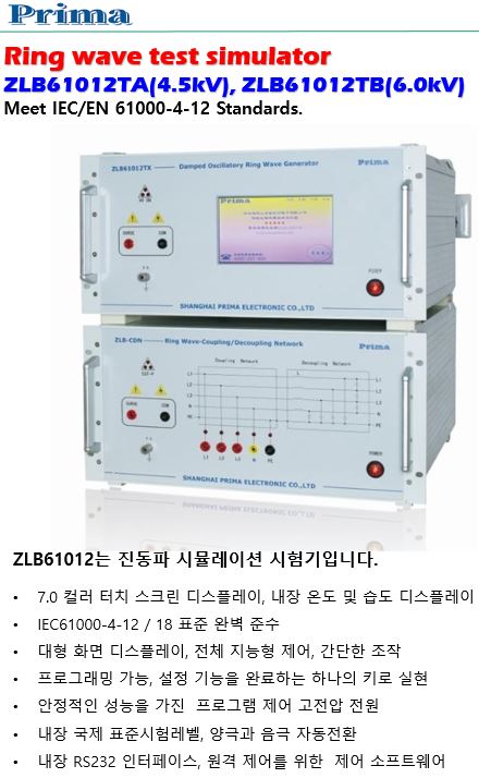  Ring wave test  (ZLB610012TA, ZLB61012TB) IEC61000-4-12