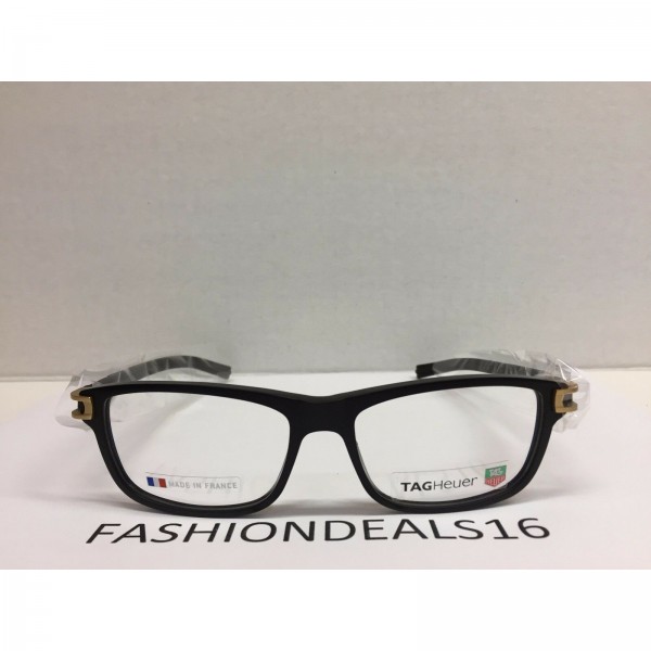 잘팔리는 468475 / New Tag Heuer w/TAGS 7605 Track S Black Gold TH7605 008 56mm Optical Eyeglasses 추천합니다