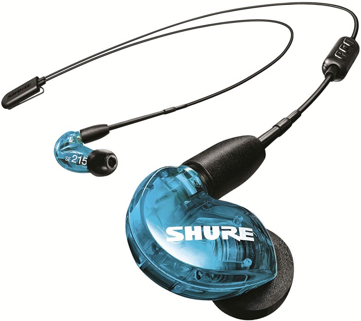 선호도 높은 슈어 Shure SE215 BT2 블루투스 인이어 커널형 이어폰 이어 버즈 블루 추천합니다