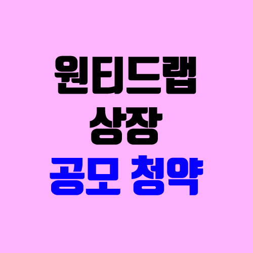 원티드랩 공모주 청약, 신규 상장 (중복청약, 장외가, 지분 구조, 유통 물량, 관련주, 주가)