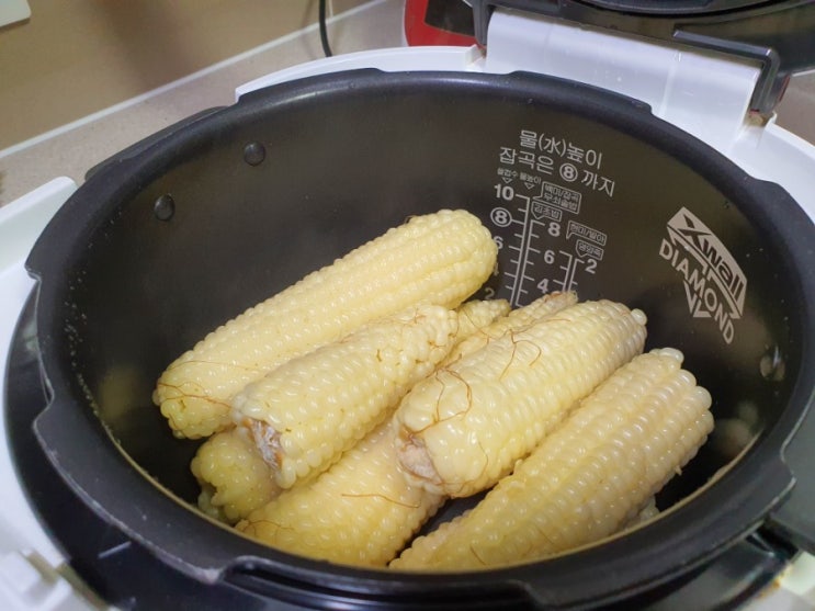 쿠쿠 압력밥솥에 옥수수 삶는법! 옥수수 맛있게 간단하게 삶는 법은 압력솥