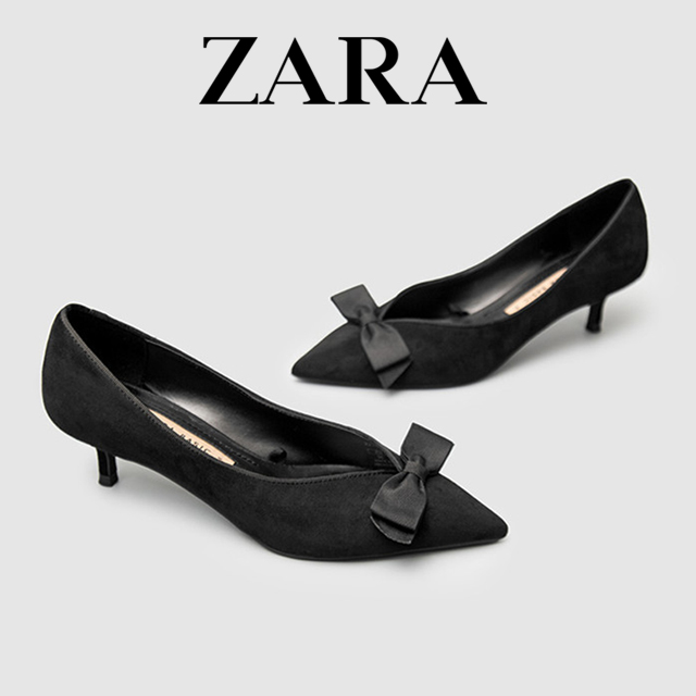 선택고민 해결 ZARA 자라 리본 미들힐 블랙 스웨이드 스틸레토힐 펌퍼스 추천합니다