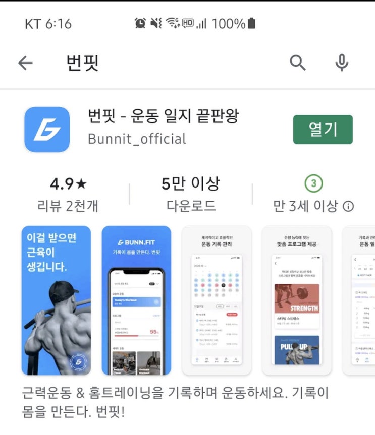  번핏 사용법 운동기록 끝판왕