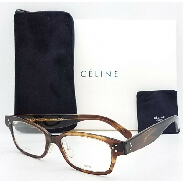 당신만 모르는 272893 / NEW Celine Rx Frame CL 41438F 07B 52mm Havana brn AUTHENTIC Classic Mens Womens ···