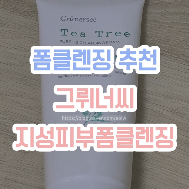  [폼클렌징 추천] 그뤼너씨 , 지성피부폼클렌징