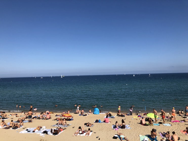 스페인 바르셀로나 여행ㅣ청량한 지중해를 볼 수 있는 바르셀로네타해변