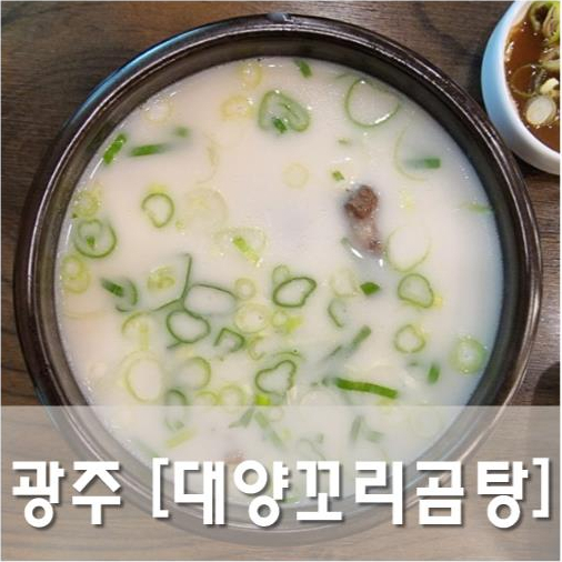  [광주/광산] 대양꼬리곰탕 - 더운 여름에 곰탕으로 몸보신