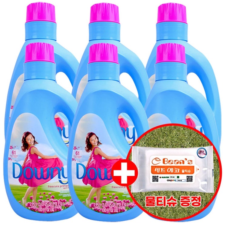 선호도 높은 다우니 섬유유연제 에이프릴 프레쉬 2.95L x6개 + 빈즈물티슈10매 추천합니다 선호도 높은 다우니 섬유유연제 에이프릴 프레쉬 2.95L x6개 + 빈즈물티슈10매 추천합니다