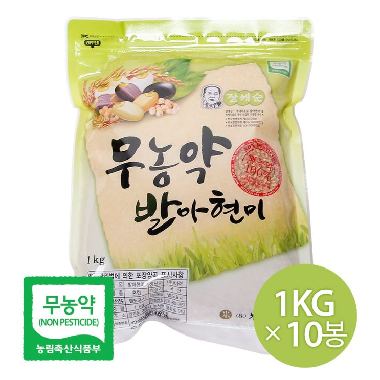 구매평 좋은 참쌀닷컴 2020년산 장세순 무농약 발아현미 10kg (1kg x 10봉), 10봉, 1kg 추천해요