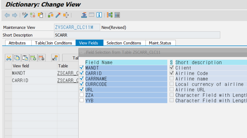 [ABAP] Database View / Projection View / Maintenance View : 네이버 블로그