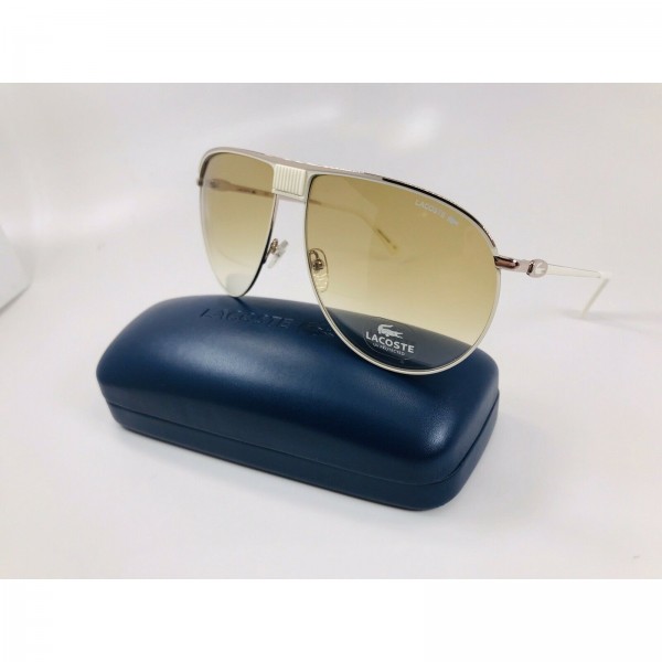 가성비 뛰어난 345152 / New LACOSTE L199S 105 White Aviator Sunglasses 65mm with Case ···