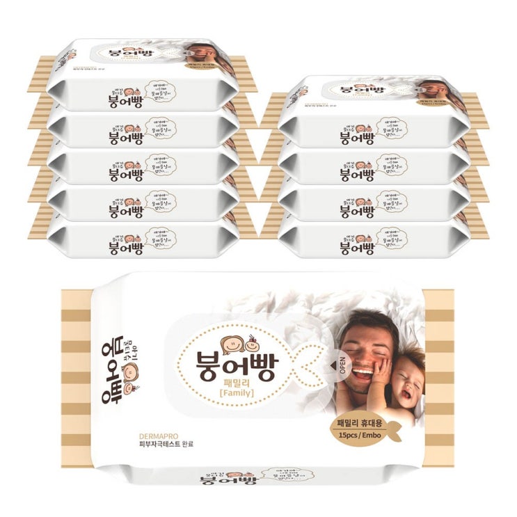 가성비 뛰어난 붕어빵 아기 물티슈 패밀리 휴대용 엠보싱 고평랑 60gsm 리필형 15매 유아물티슈, 15팩 추천합니다 가성비 뛰어난 붕어빵 아기 물티슈 패밀리 휴대용 엠보싱 고평랑 60gsm 리필형 15매 유아물티슈, 15팩 추천합니다