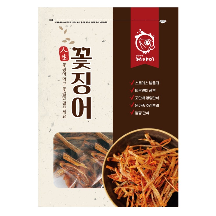 가성비 좋은 해야미 인생 미니 꽃징어, 300g, 1개 ···