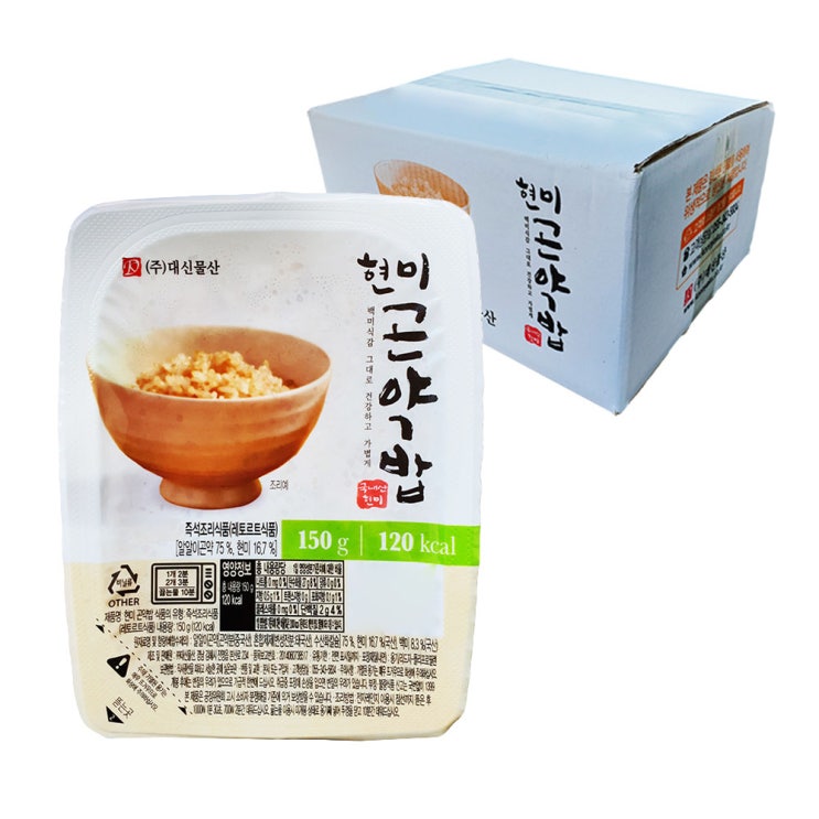 인기 급상승인 대신곤약 현미곤약 즉석밥, 150g, 20개 ···