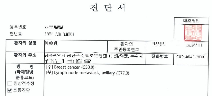 유방암 보험금 청구 도와드리기(CI보험 중대한 암 보장받기 어렵다고 누가 그래?)