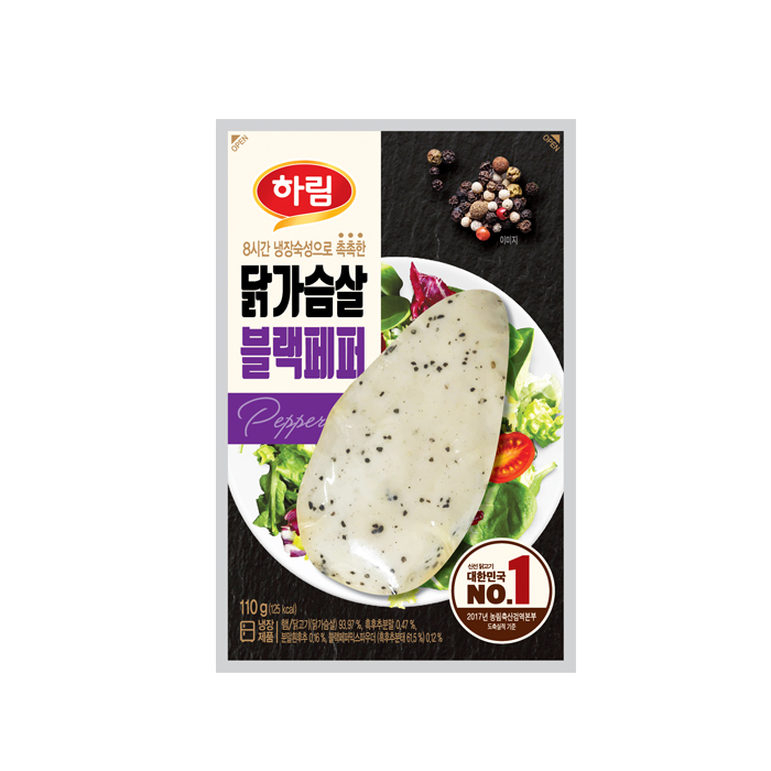 가성비 좋은 하림 닭가슴살 블랙페퍼, 110g, 10개 좋아요