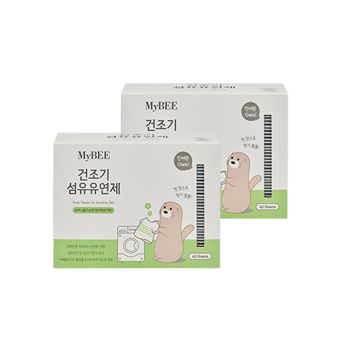 가성비갑 마이비 건조기 시트 섬유유연제 프레시올리브향 본품, 2개, 40매 ··· 가성비갑 마이비 건조기 시트 섬유유연제 프레시올리브향 본품, 2개, 40매 ···