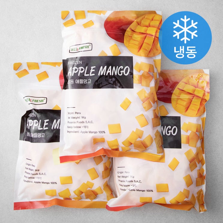 선택고민 해결 웰프레쉬 애플망고 (냉동), 1kg, 3개 ··· 선택고민 해결 웰프레쉬 애플망고 (냉동), 1kg, 3개 ···