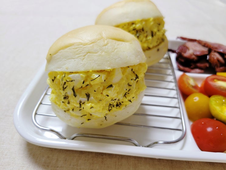  모닝빵 요리, 에그 샌드위치 만들기