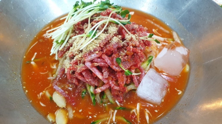  김해 어방동 한근두근 - 한우물회, 소갈비, 오겹살 - 고기맛집