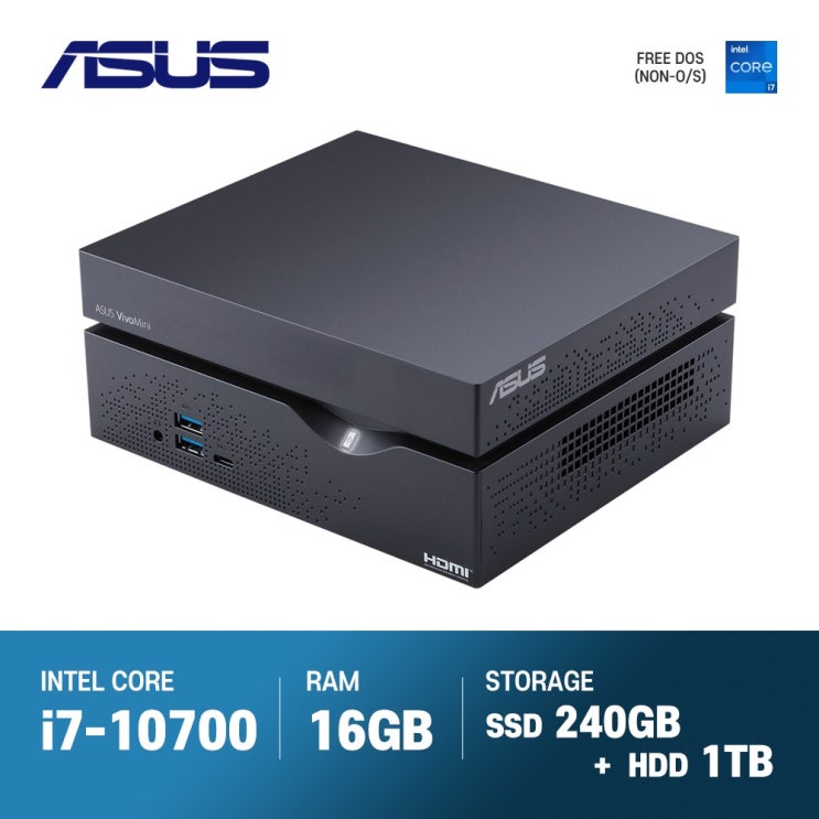 잘팔리는 ASUS 미니 PC VC66C2-BB7002MN (i7/16G/240GB/1TB) 추천합니다