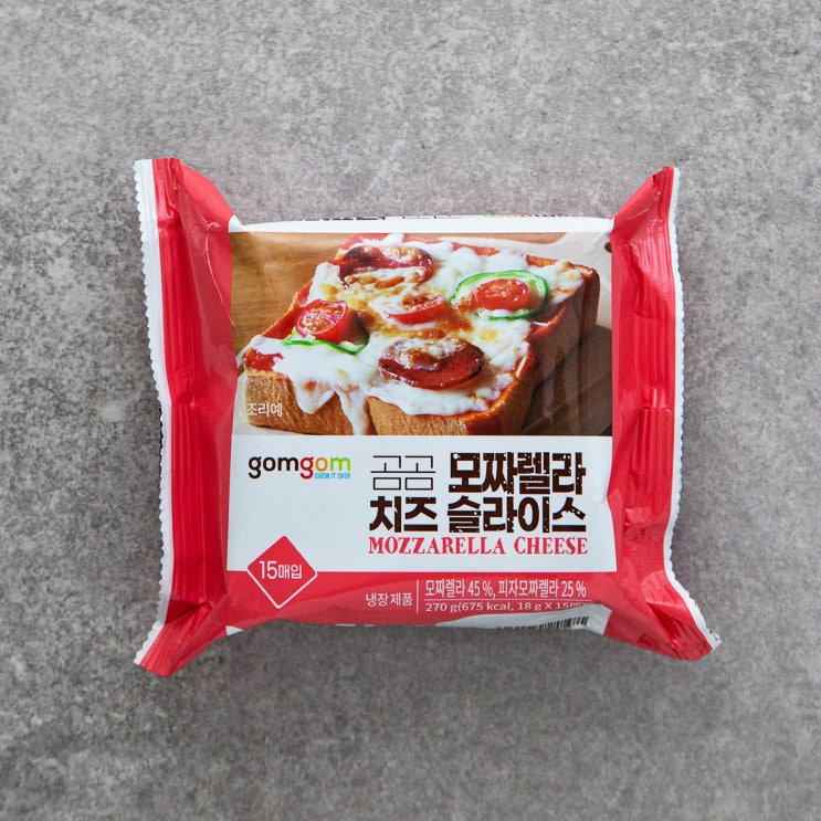 선호도 좋은 곰곰 모짜렐라치즈 슬라이스, 270g, 1개 추천합니다