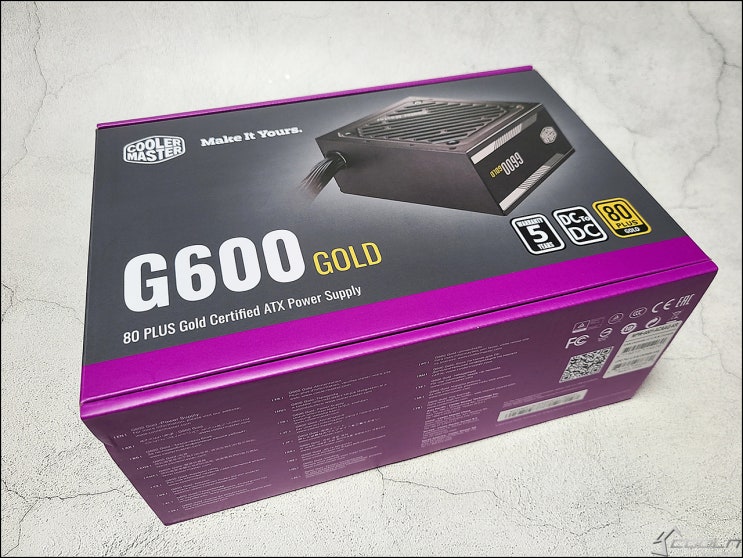80PLUS 골드 인증의 고효율 파워서플라이 추천 쿨러마스터 G600 GOLD