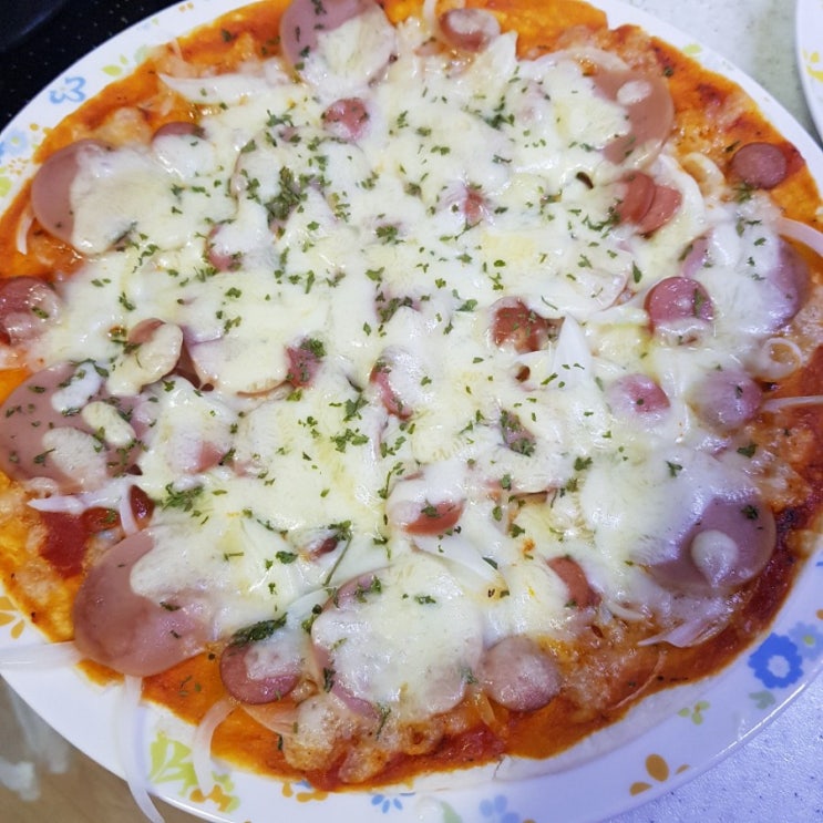  또띠아피자 만들기 오븐 쉽고 간편하게 맛있는 피자 만들기