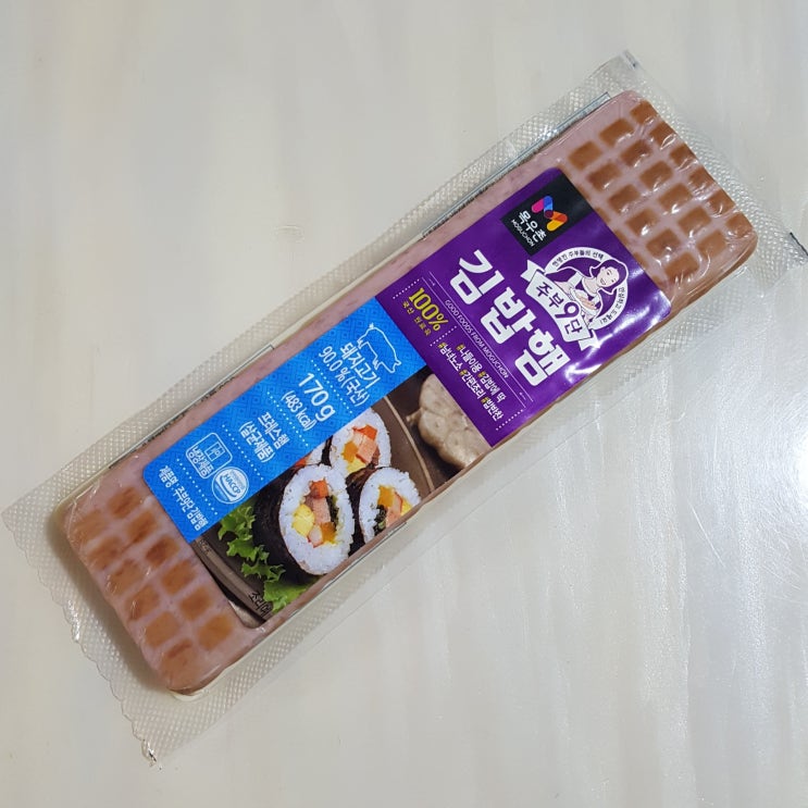  주부9단 목우촌 김밥햄 170g 칼로리(열량),영양성분정보, 맛 후기 (김밥 햄 보관방법? 냉장 보관!)
