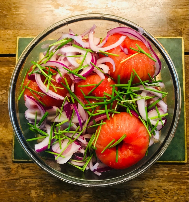 토마토마리네이드 ( marinade)만들기