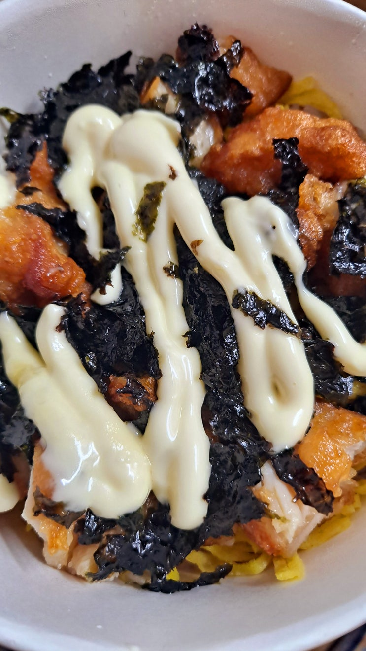  광양 중마동 호구커피&크로플 치킨마요 컵밥, 떡볶이