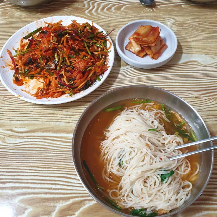 경주 양남 미주구리회와 잔치국수 맛집 동남식당