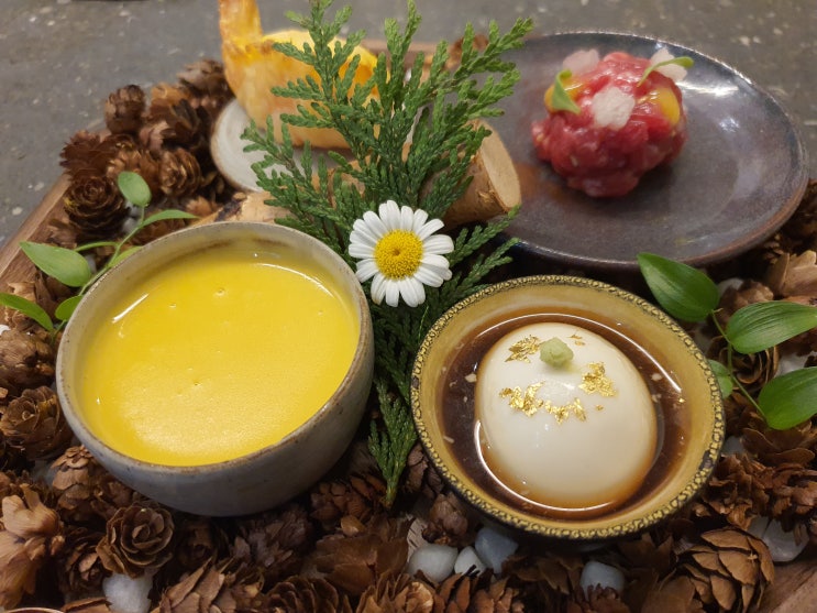  여의도 맛집 데이트, 프라이빗룸에서 한우코스 요리 : 모도우 여의도점