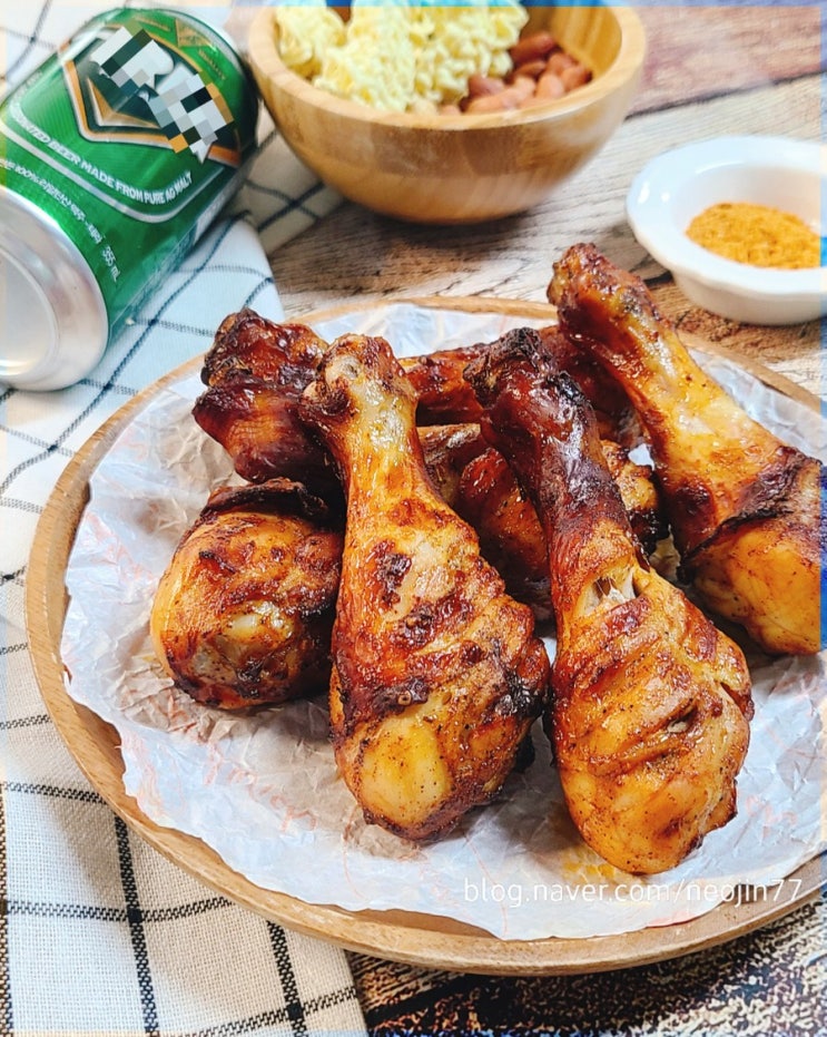 겉바속촉 에어프라이어 닭다리구이 라면스프 닭다리 요리 맥주안주로 딱! 겉바속촉 에어프라이어 닭다리구이 라면스프 닭다리 요리 맥주안주로 딱!