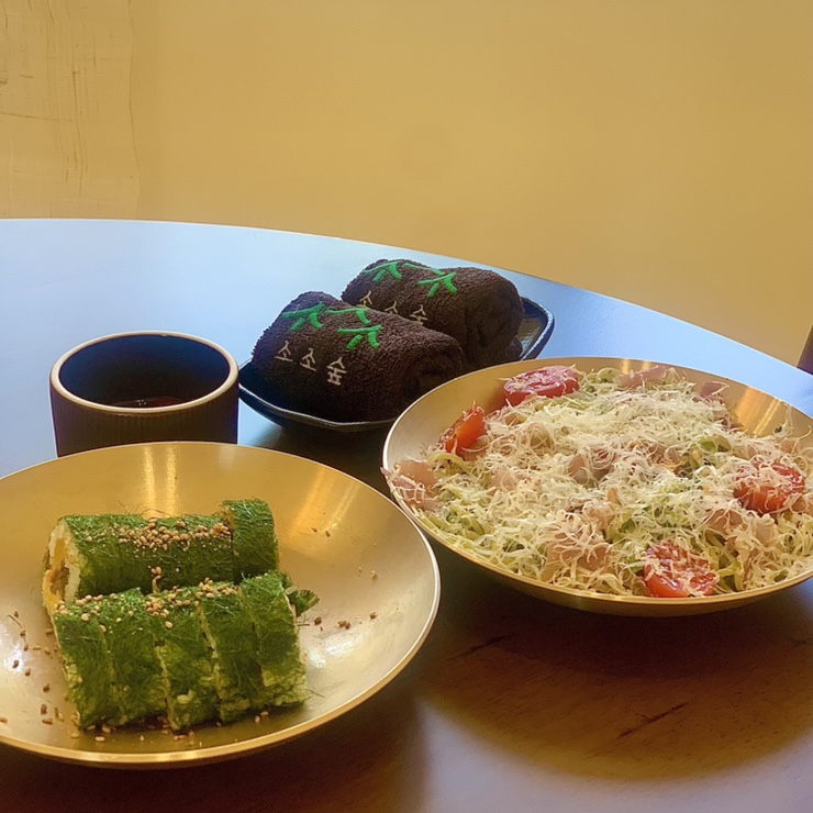  [ 울산 카페 ] 소소숲 / 울주군 카페 / 감태김밥 / 감태불고기김밥 / 바질파스타 / 신상카페