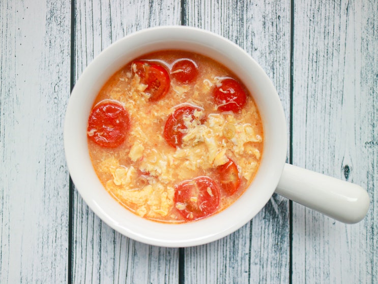  토마토계란탕 계란스프, 칼노트 치킨스톡 사용법 닭육수 활용 요리 토마토 달걀탕