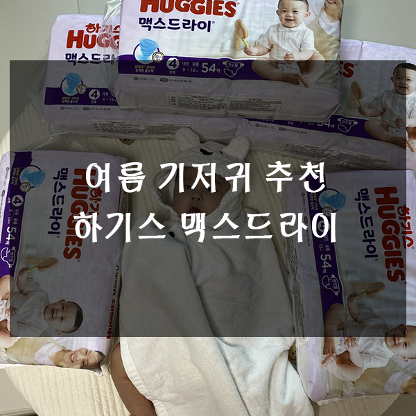  여름 기저귀 추천 - 하기스 맥스드라이 아기 인턴연구원 활동 시작