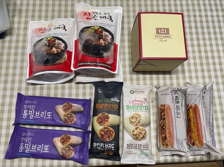  마켓컬리 _ 쿄토마블 메이플 데니쉬 식빵 / 순대국 / 파니니 / 또띠아
