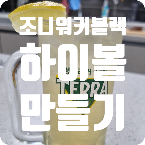  조니워커블랙라벨로 하이볼 만들기 (남편표 스테이크, 이마트 닭강정 안주 최고)