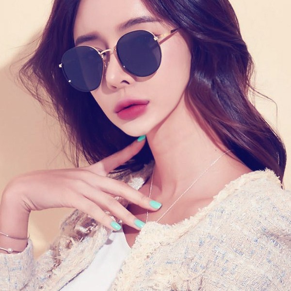 잘나가는 멜라크메 남녀공용 슬림 메탈 동글이 검정 편광 선글라스 + 보라케이스 ··· 잘나가는 멜라크메 남녀공용 슬림 메탈 동글이 검정 편광 선글라스 + 보라케이스 ···