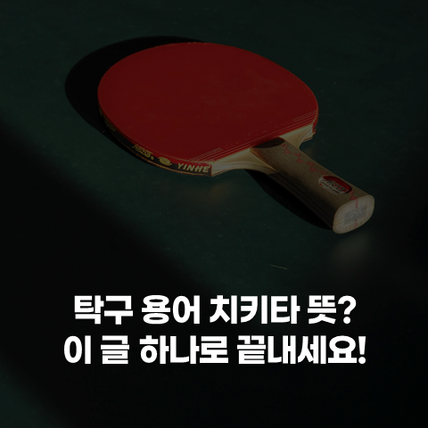 탁구 치키타 뜻, 이 글 하나로 끝내세요!
