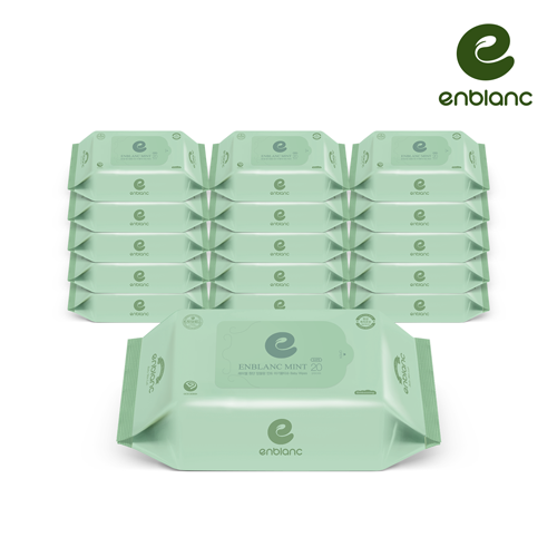 후기가 정말 좋은 앙블랑 아기물티슈 세이프 민트 엠보싱 휴대리필형 20매X16팩 N-MMR16 ···